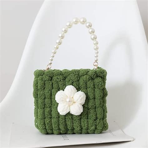 828 ニットトートバッグ 手編み おしゃれグッズ 小物収納に最適 [2na] 無料 - ハンドバッグ