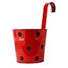 TrustBasket Round Railing Pots with Polka Dots (Pack of 5 ...