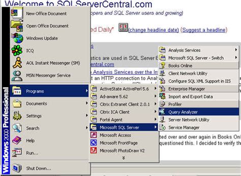 Query Analyzer SQL Server 2008 的图像结果