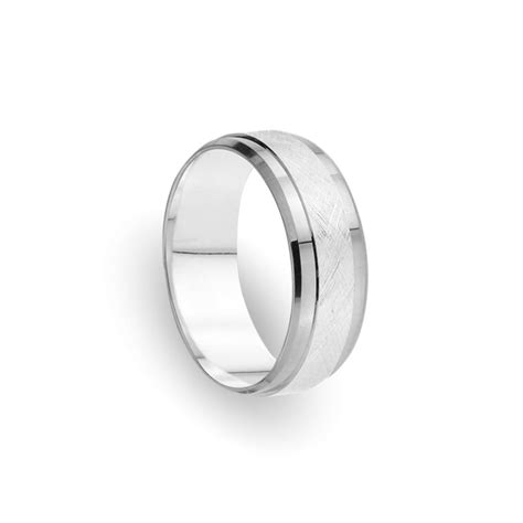 Order Men's Wedding Ring Alluring Purpose in White Silver | GLAMIRA.in