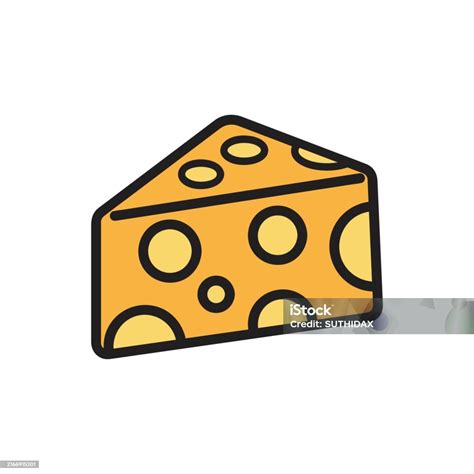 Colorful Cheese Food Illustration With Border Stock Illustration - Download Image Now - Banner ...