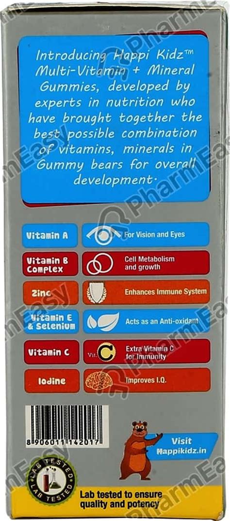 Buy Happi Kidz Strawberry And Orange Flavour Gummies 30'S Online at ...