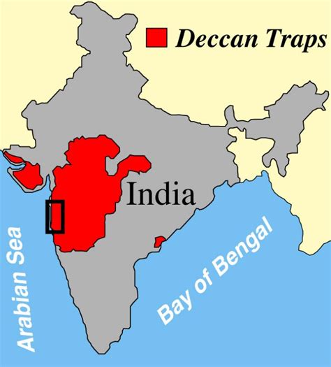 Map of Deccan Traps in India [IMAGE] | EurekAlert! Science News Releases