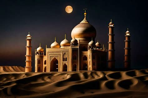 the taj mahal is a famous mughal mausoleum in the city of. AI-Generated ...