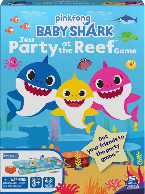 Buy Pinkfong Baby Shark, Party at the Reef Board Game, for Families and ...