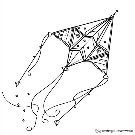 Kite Coloring Pages Free Printable