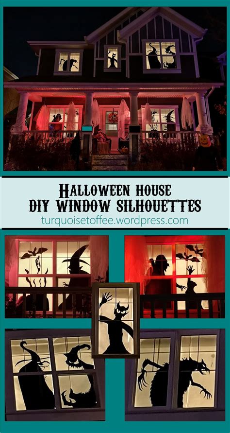 Halloween house diy window silhouettes – Artofit