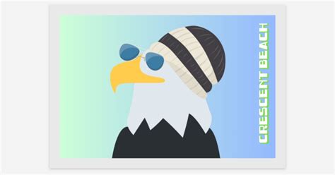 Crescent Beach Eagle by Sobo Creative | DTF transfers | Sticker Mule India