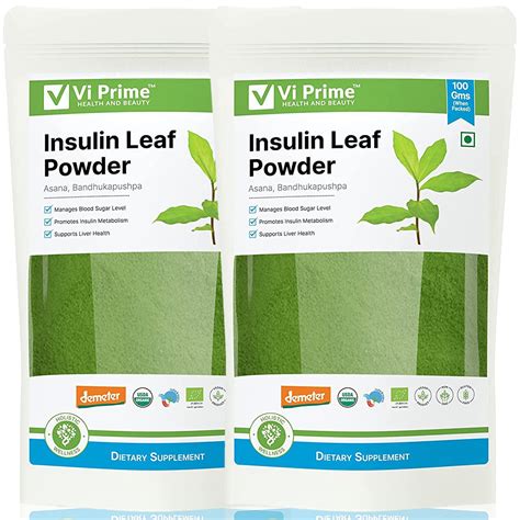 Buy Vi Prime Health & Beauty Insulin Leaf Powder for Diabetic Manage ...