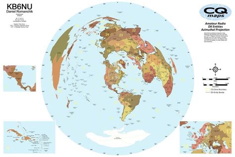 Image result for Azimuthal Projection Map Ham Radio