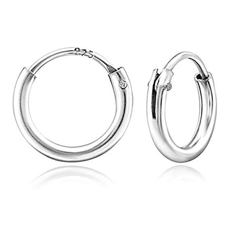 Buy Parnika Evergreen Endless Silver Hoops Silver Bali Silver Earrings ...