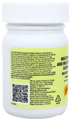 Becadexamin Capsule 60 - Uses, Side Effects, Dosage, Price | Truemeds