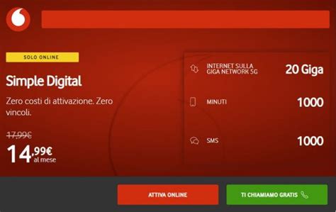 Vodafone riesuma la Simple Digital, ma questa volta per i nuovi clienti ...