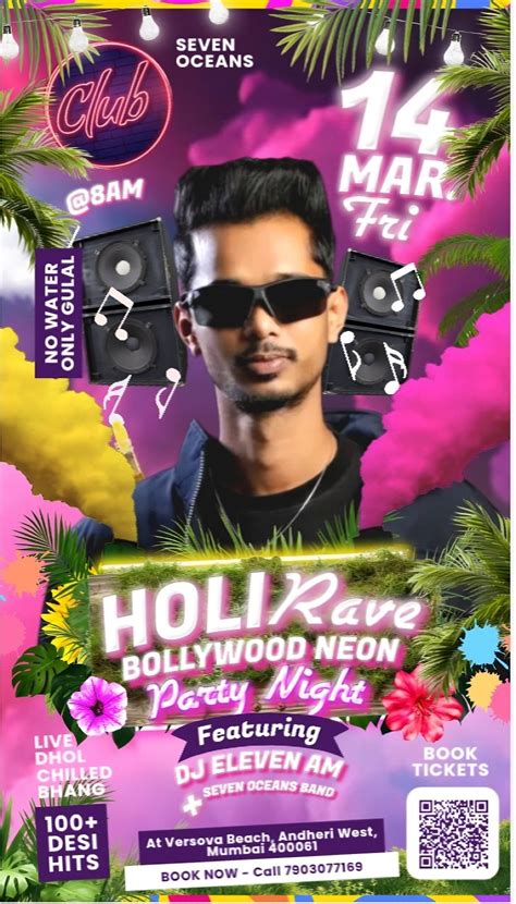 Holi Utsav with Celebrities , Versova Beach , Mumbai, 14 March 2025 ...