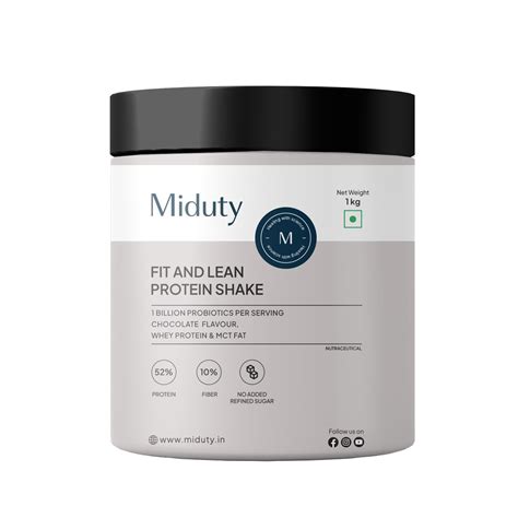 Miduty by Palak Notes Fit N Lean Protein Shake - Low-Carb Protein Shake ...