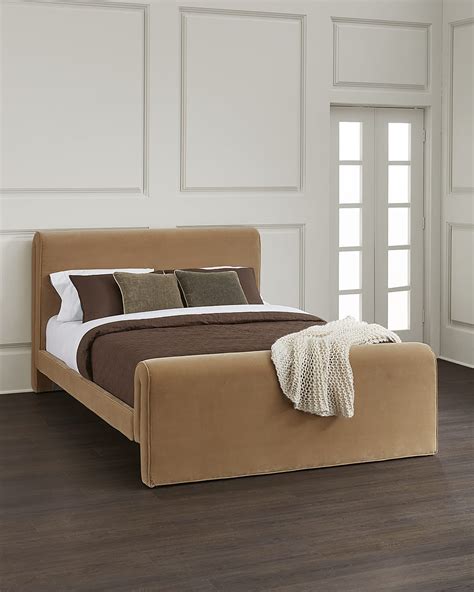 Four Hands Halston Tufted Leather King Bed | Horchow