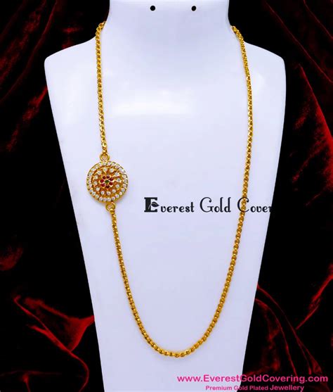 Buy Gold Model Daily Wear Round Mugappu Chain for Ladies