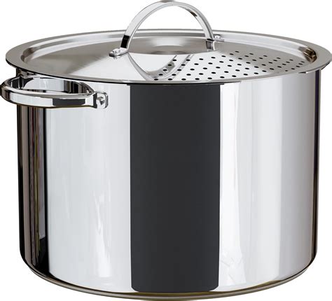 Amazon.com: Stainless Steel Pasta Pot with Strainer Lid - 5.5 Quart ...