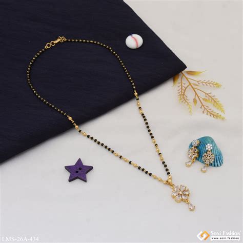 1 Gram Gold Plated Flower Best Quality Mangalsutra Set for Women - Sty ...