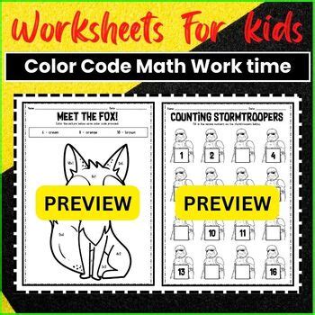 Image result for Color by Code Math Worksheets