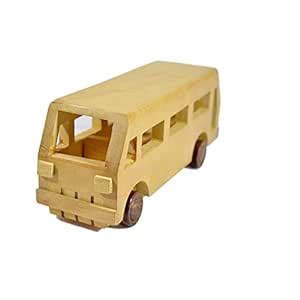 BuzyKart Decorative Wooden Bus Toy Cum Showpiece : Amazon.in: Toys & Games