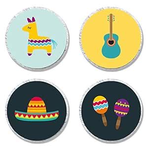 MAGJUCHE Fiesta Candy Stickers, Mexican Cinco De Mayo Festival Party ...