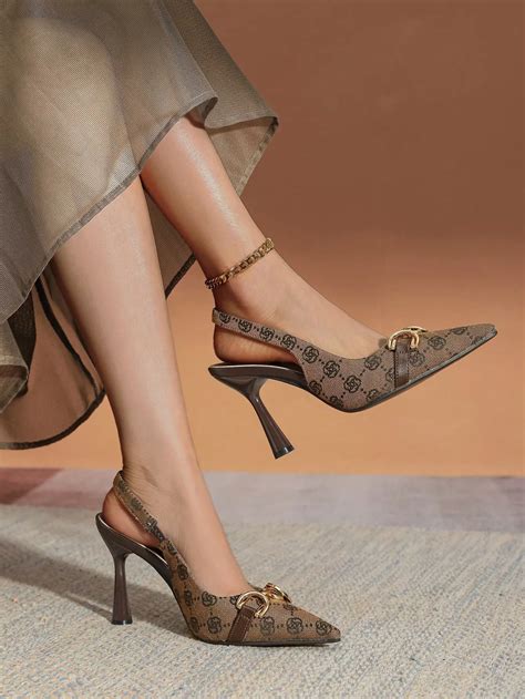 Classic Monogram Slingback Pumps – GloGlamp