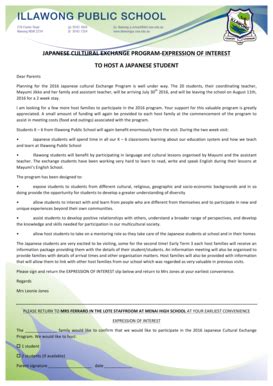 Fillable Online web3 menai-h schools nsw edu Japanese Cultural Exchange ...