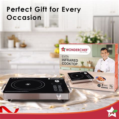 Wonderchef Evita Infrared Cooktop 2200W Auto Shut-Off