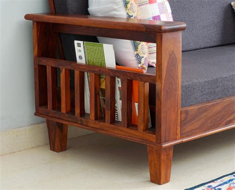 Cuttack Sheesham Wood 3 Seater Sofa