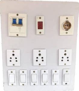 Shop Comfort Wooden Electric Switch Board ( 6 Switches,3 Sockets,1 ...