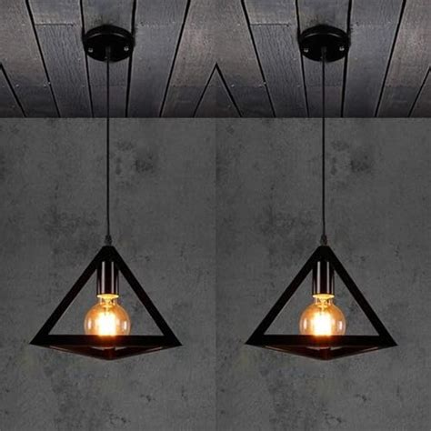 Buy Groeien AC 110V 60-Watts Metal Cube Ceiling Light (Black, Pack of 2 ...