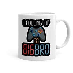Buy Khakee Leveling Up to Big Bro Theme Coffee Quote Printed Coffee Mug ...