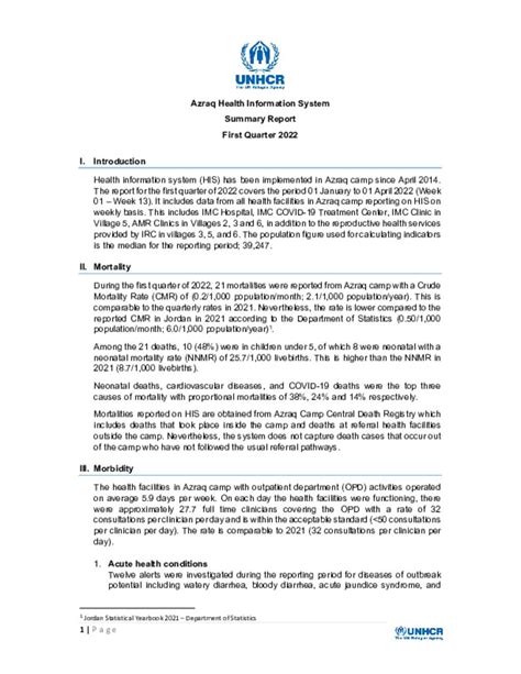 Document - Azraq Health Information System- Narrative Summary Report ...