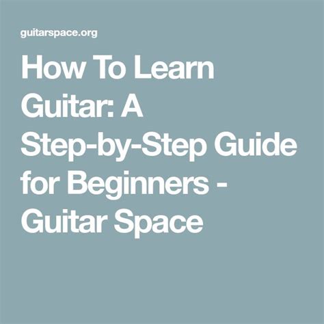 Image result for Beginning Guitar Tutorial