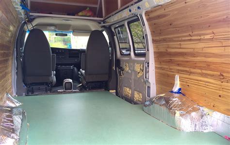 Insulating a Van Floor in a Chevy Express Van - PADtinyhouses.com