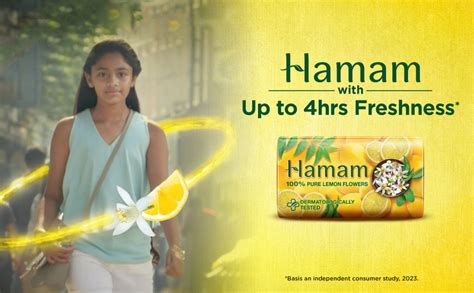 Buy Hamam with 100% Pure Lemon Flower Bathing Soap 150gm (Pack of 3 ...