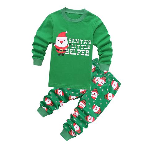 Kedxroy Girls Boys Christmas Pajamas Toddler Boy Kids Holiday Pajamas ...