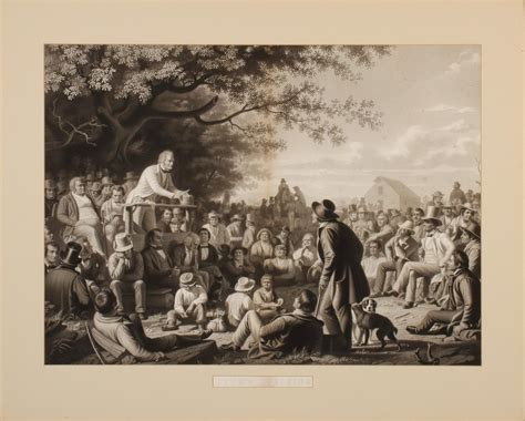 #34: MEZZOTINT AFTER GEORGE CALEB BINGHAM ''STUMP SPEAKING''