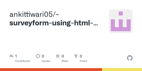 HTML Survey Form 的图像结果