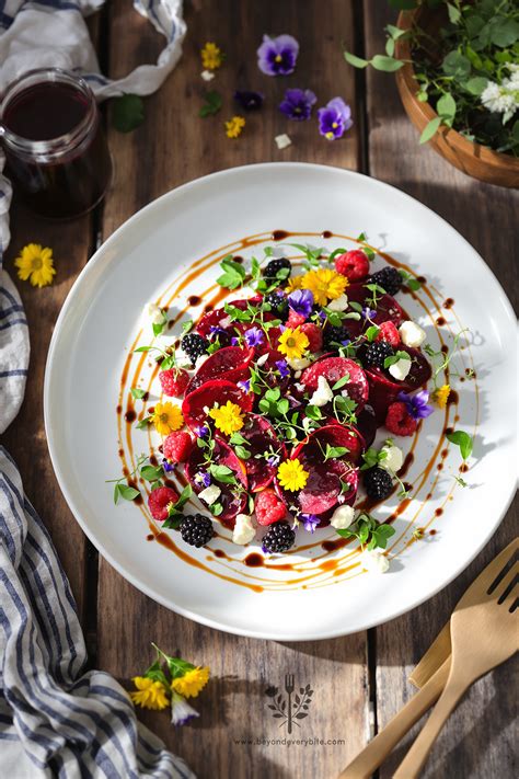 Beetroot & Berry Salad Plating 🌸 in 2025 | Gourmet salad, Fancy salads, Food presentation