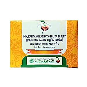 Buy Vaidyaratnam Indukantham Kashaya Gulika 60 Tablets (6 Strips ...