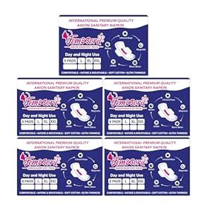 Buy Organic Herbal Bamboo Sanitary Pads (XXL)– Overnight Heavy Flow ...