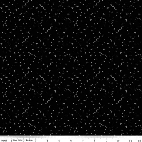 Fabric Riley Blake Black Festival Blackout by the Quarter Yard C16241 ...