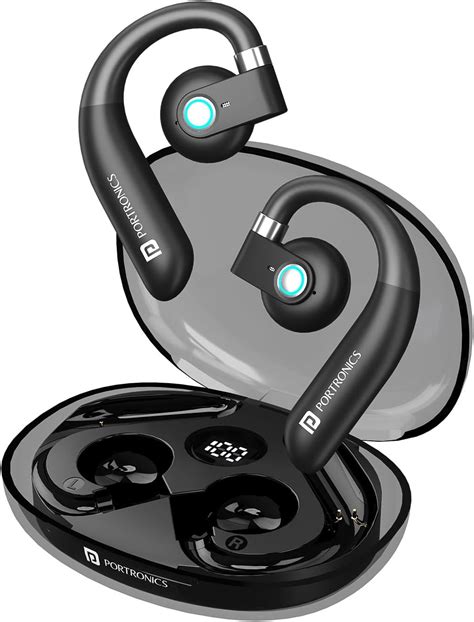 Portronics Harmonics Twins S14 Over Ear OWS Smart Wireless Earbuds with ...
