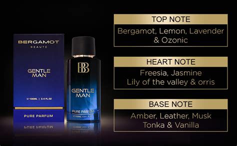 Buy Bergamot Beaute GENTLE MAN Aquatic Pure Parfum | Bergamot, Musk ...