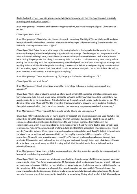 Image result for Podcast Script Template