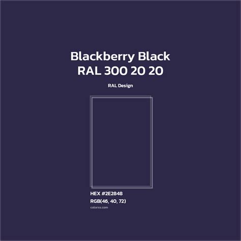 About RAL 300 20 20 - Blackberry Black Color - Color codes | matching ...