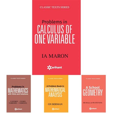 Buy Problems In CALCULUS OF ONE VARIABLE + Problems In MATHEMATICS with ...