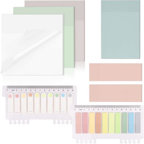 Longan Craft 700 Sheets Clear Post Notes Its Transparent Sticky Notes ...